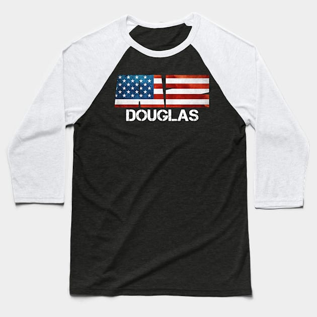 Douglas Arizona Vintage Distressed Souvenir Baseball T-Shirt by Storeology